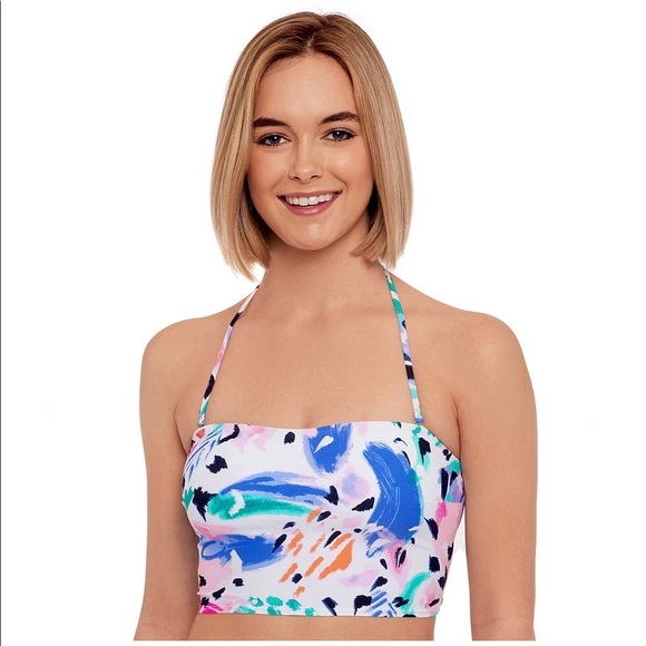 SO Other - SO Juniors’ Midkini Swim Tube Top & Low-Rise Hipster Swim Bottoms, size medium
